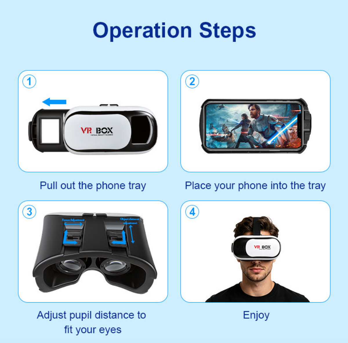 HD Anti-Blue-Light VR Headset