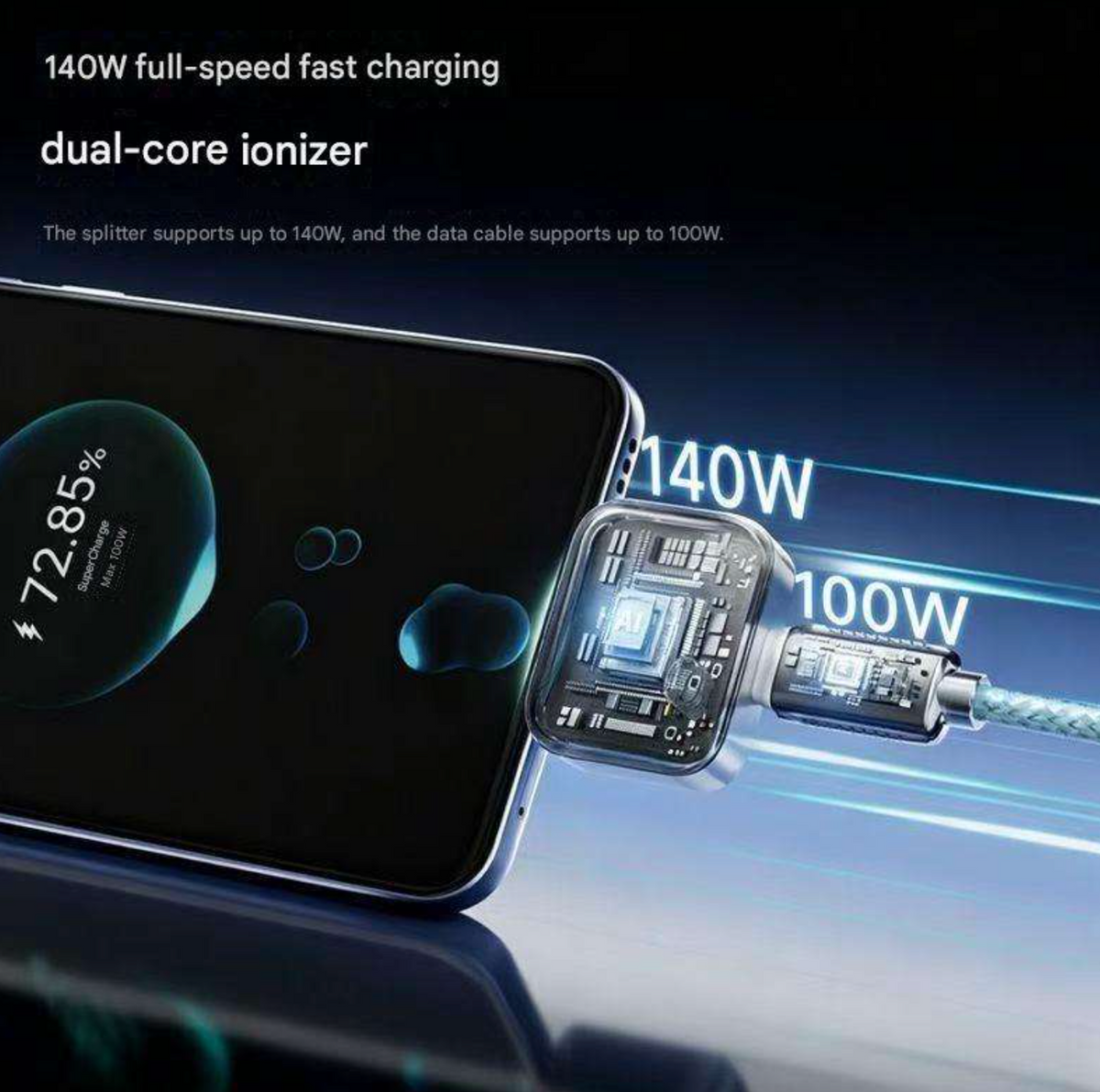 AI Smart Auto-Disconnect Fast Charger