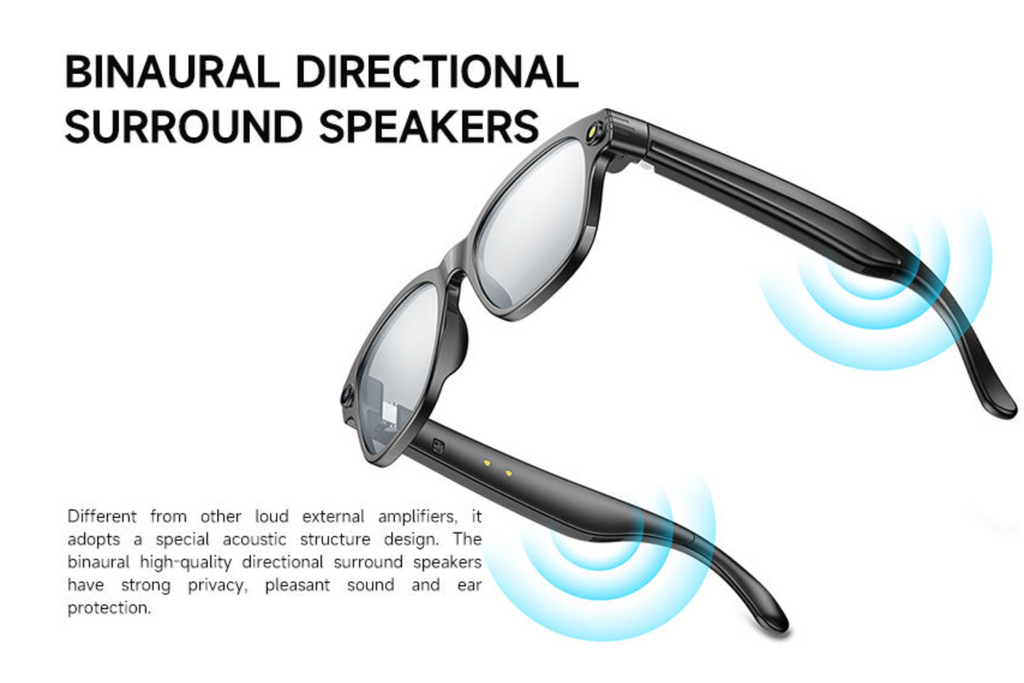 AI Smart Glasses with 8MP Camera
