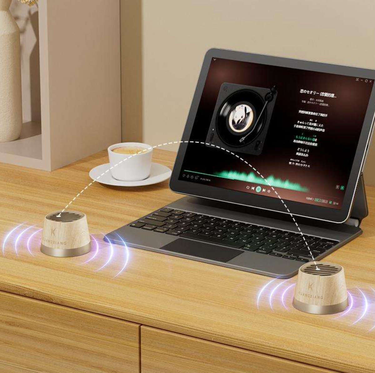 3-in-1 Wireless Charging Station – Phone Holder, Bluetooth Speaker