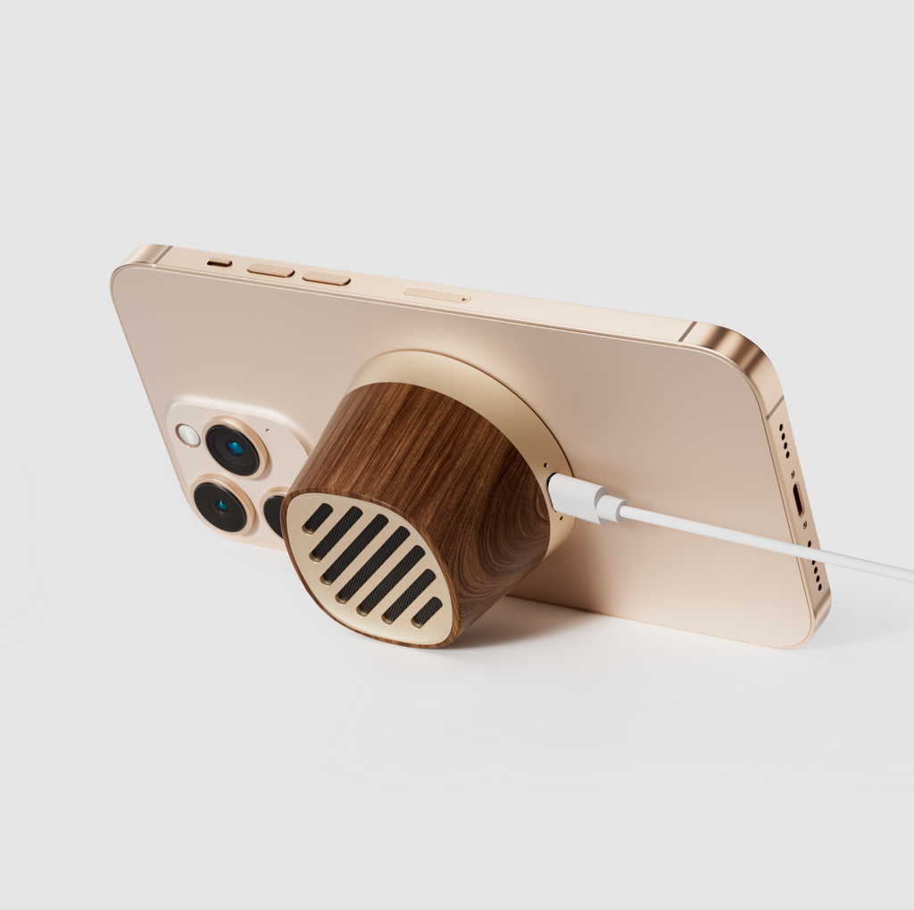 3-in-1 Wireless Charging Station – Phone Holder, Bluetooth Speaker