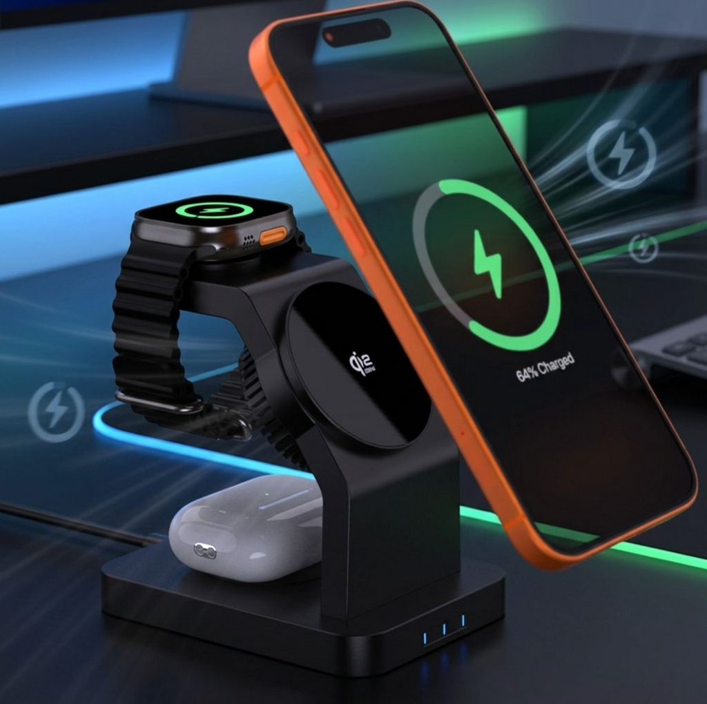 Funxim S6 3-in-1 Magnetic Wireless Charging Station