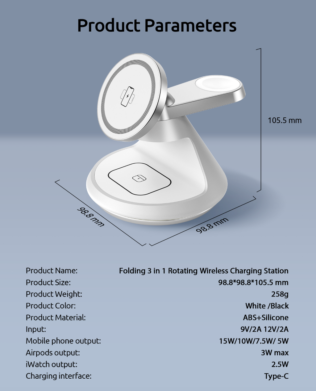 3-in-1 Wireless Charging Station